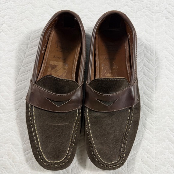 Allen Edmonds Sonoma Mens 9.5 M Dark Brown Suede Penny Loafer‎ Driving Shoes USA main image 10